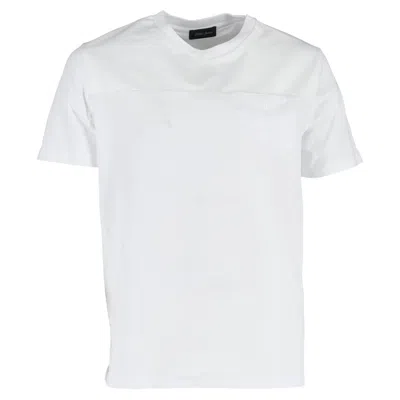 HERNO LOGO T-SHIRT IN WHITE COTTON