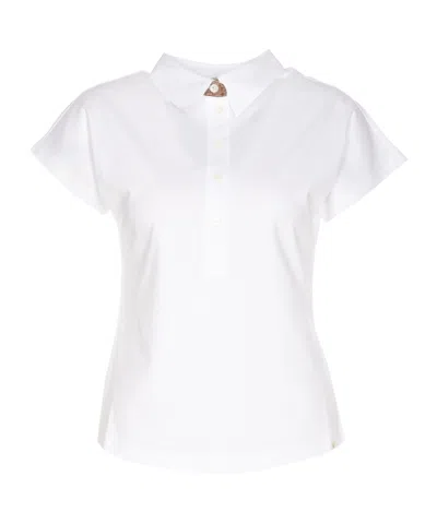 HERNO HERNO LOGO-TAPE SHORT-SLEEVED POLO TOP