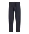 Herno Drawstring Side-pockets Trousers In Black