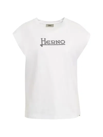Herno Logo T-shirt In White