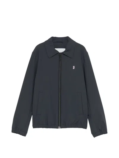 Herno Kids' Logo Zip Jacket In Gray