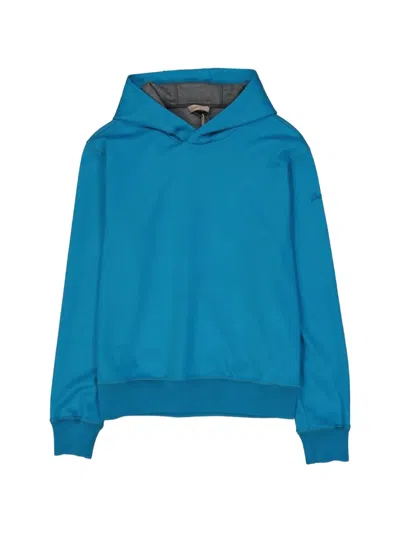 Herno Logo Relief Polyester Sweatshirt In Blue