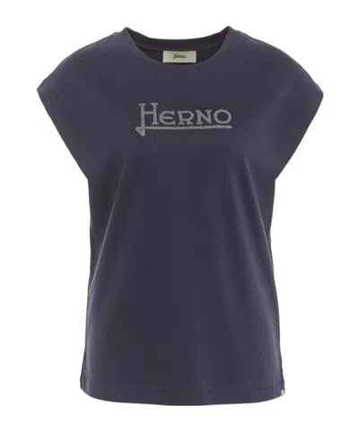 Herno Logo-embellished Crewneck T-shirt In Multi