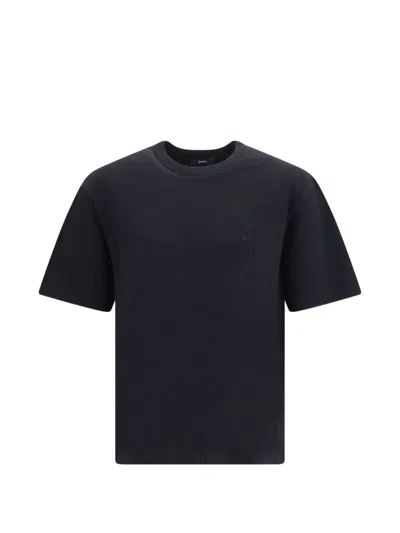 Herno Logo-embroidered T-shirt In Black