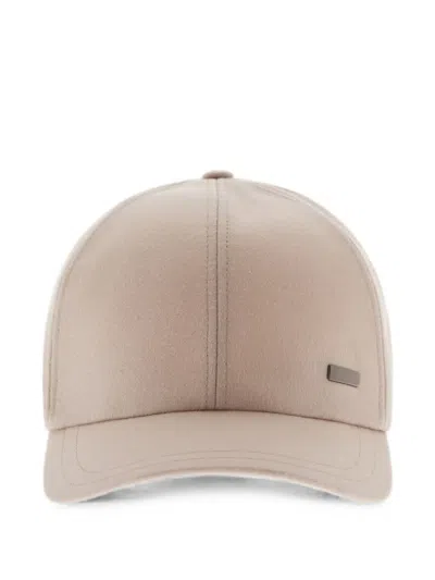 Herno Logo-plaque Baseball Cap In Neutral