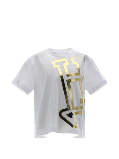 Herno Kids' Logo-print Short-sleeve T-shirt In White