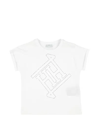 Herno Kids' Logo-print T-shirt In White