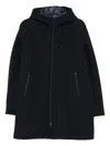 Herno Long 3-layer Scuba Parka In Blue