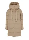 Herno Mid-length Padded Coat In Beige