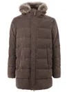 Herno Cotton Men's Jacket In Marrone