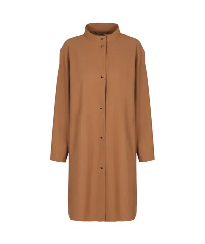 Herno Long Casual Jacket In Brown