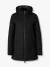Herno Padded Hooded Coat In Black