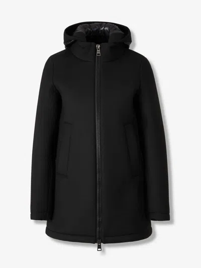 Herno Padded Hooded Coat In Black