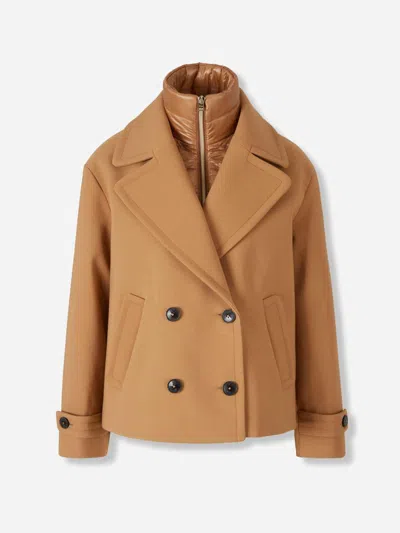 Herno Long Coat By In Brown