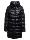 Herno Long Down Insulated Down Jacket In Black