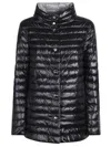Herno Lightweight Quilted Grey Jacket With High Collar