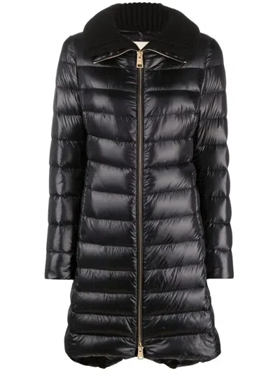 Herno Long Down Jacket Clothing In Black