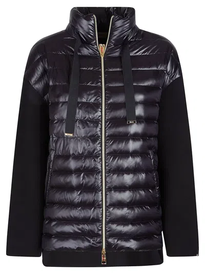 Herno Long Down Jacket In Black