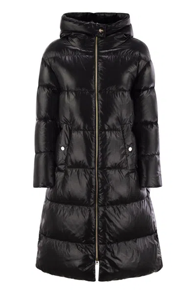 HERNO HERNO LONG DOWN JACKET WITH HOOD