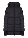 Herno Medium Down Jacket With Hood In Blue