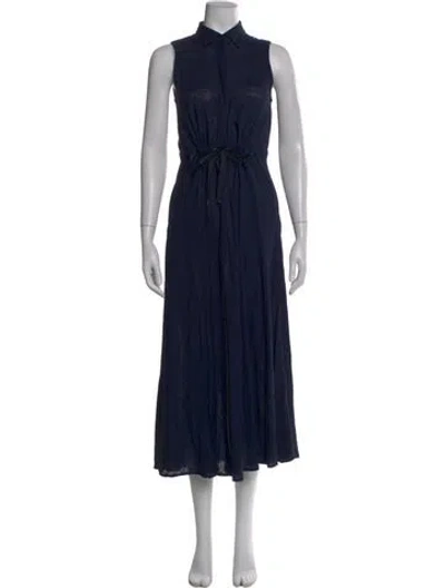 Pre-owned Herno Long Dress In Blue
