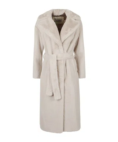 Herno Long Fur In Neutral