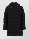 Herno Padded Horizontal Quilted Polyamide Down Jacket In Blue