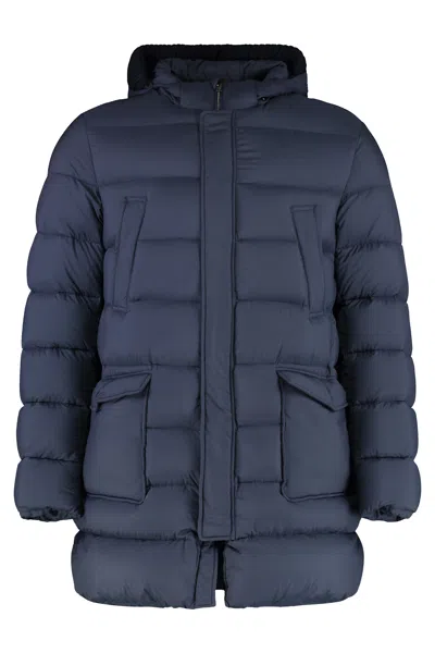 HERNO LONG HOODED DOWN JACKET