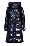 Herno Laminar Hooded Padded Coat In Blue