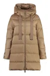 Herno Women A-shape Down Jacket With Hood In Brown