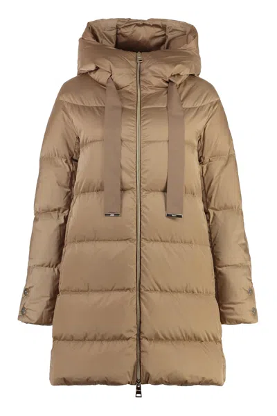 HERNO LONG HOODED DOWN JACKET