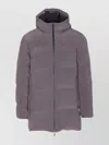 Herno Grey Down Jacket Zip Closure On The Front In Gray