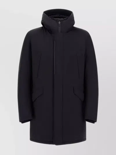 HERNO LONG HOODED DOWN PARKA JACKET