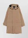 Herno Padded Long Parka With Hood Clothing In Brown