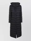 Herno Long Hooded Quilted Padded Outerwear In Black