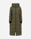 Herno Long Jacket In 2-layer Windstopper In Green