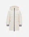 Herno Kids' Long Jacket In Nylon Chamonix In White