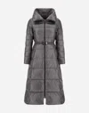 Herno Long Jacket In Nylon Ultralight In Gray