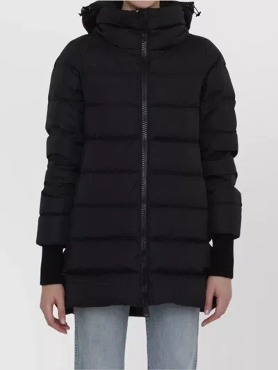 Herno Long Length Quilted Puffer Jacket In Black