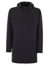 Herno Resort Parka In Travel Nylon Ponente In Black