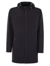 Herno Resort Parka In Travel Nylon Ponente In Blue