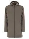 Herno Men Long Nylon Jacket In Gray
