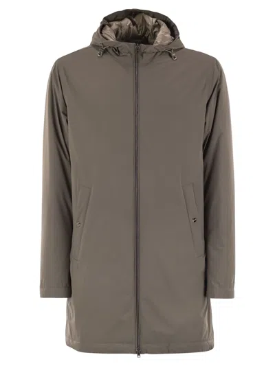 Herno Long Nylon Jacket In Animal Print