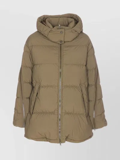 HERNO LONG PADDED DOWN JACKET WITH REMOVABLE HOOD