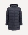 Herno Technical Down Jacket With Acrylic-coated Polyamide In Black