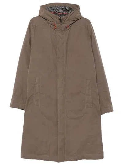 Herno Long Padded Parka In Brown