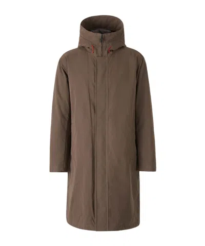 Herno Long, Padded Parka In Brown