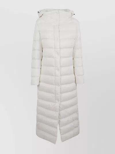 HERNO LONG PADDED QUILTED HOODED JACKET