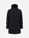 Herno Long Parka In 2-layer Windstopper In Black