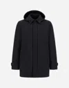 Herno Long Parka In 2-layer Windstopper In Blue